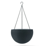 Upphängd kruka Keter Sphere planter antracit