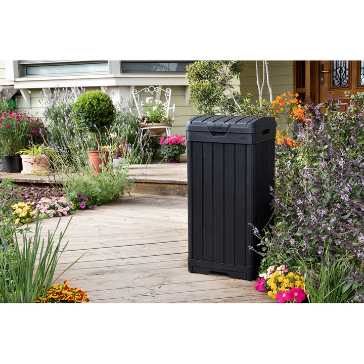 Keter Baltimore sopkorg 125L svart Höjd: 87,4 cm