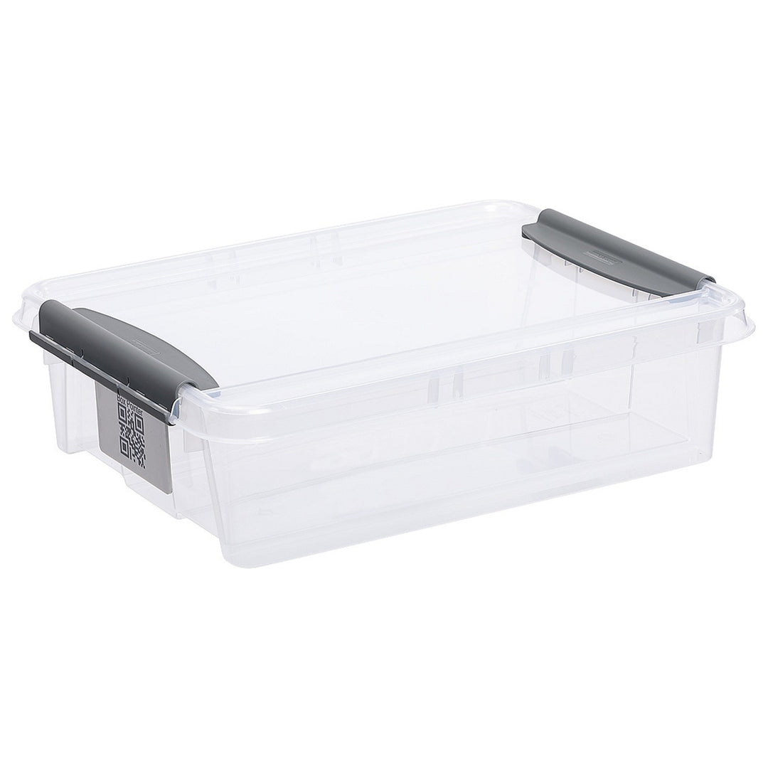 Plast Team Pro Box QR Transparent Behållare med lock - 8 L.