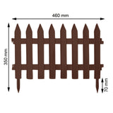 Garden Fence PROSPERPLAST Garden Classic IPŁSU R222 brun