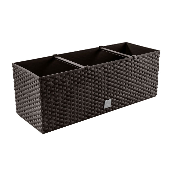 Kvadratisk rottingplanter 17L umbra Prosperplast Rato DRTC500 440U