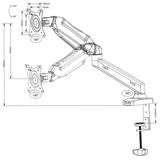 Monitorfäste svart Maclean MC-860 13"-27" 8kg