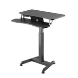 Elektriskt skrivbord, bord, arbetsstation, höj- och sänkbart, Maclean MC-835 maxhöjd 122cm max 37 kg - för sittande och stående arbete