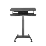 Elektriskt skrivbord, bord, arbetsstation, höj- och sänkbart, Maclean MC-835 maxhöjd 122cm max 37 kg - för sittande och stående arbete