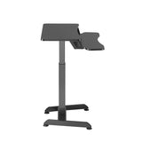 Elektriskt skrivbord, bord, arbetsstation, höj- och sänkbart, Maclean MC-835 maxhöjd 122cm max 37 kg - för sittande och stående arbete