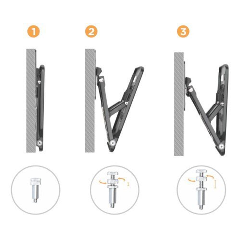 QLED TV Micro-Gap Wall Mount för Samsung Q7 / Q8 / Q9 / Q7FN / Q9FN 75 "upp till 50 kg Ultra Slim