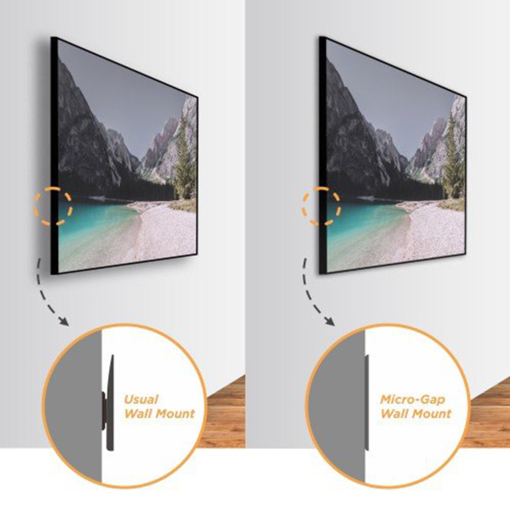 QLED TV Micro-Gap väggfäste för Samsung Q7 / Q8 / Q9 / Q7FN / Q9FN 75" upp till 50 kg Ultra Slim