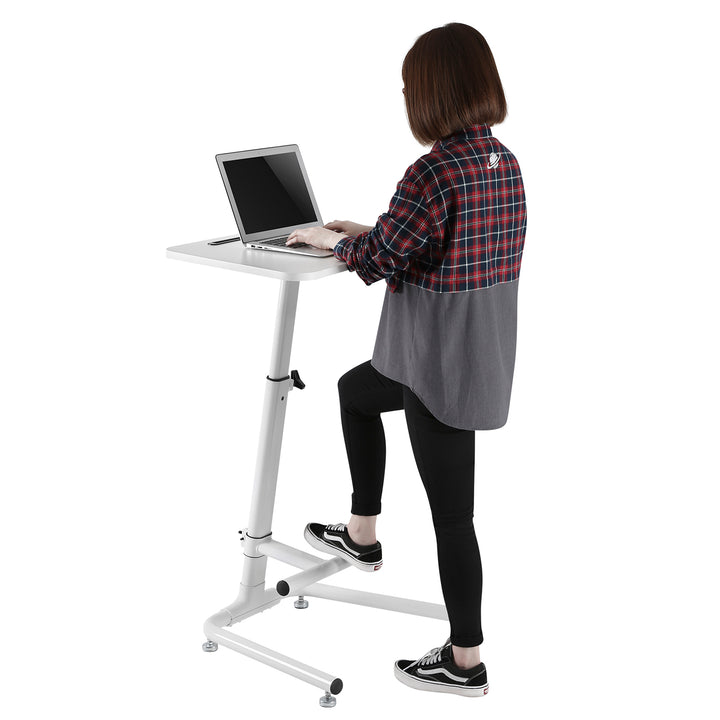 Maclean MC-849 Laptop Desk Stand Footstool Anti-Slip Footstool Justerbar Ergonomisk position Sitting Standing