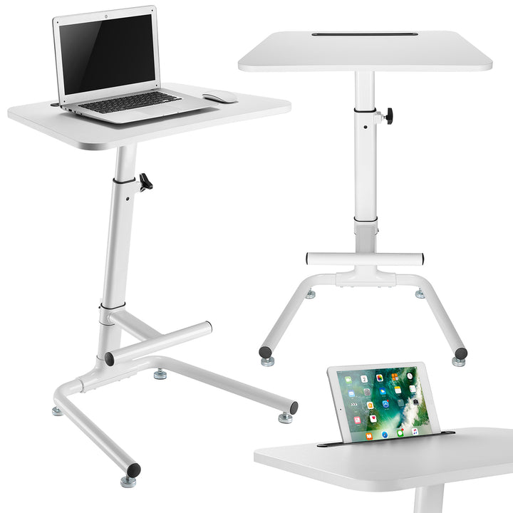 Maclean MC-849 Laptop Desk Stand Footstool Anti-Slip Footstool Justerbar Ergonomisk position Sitting Standing