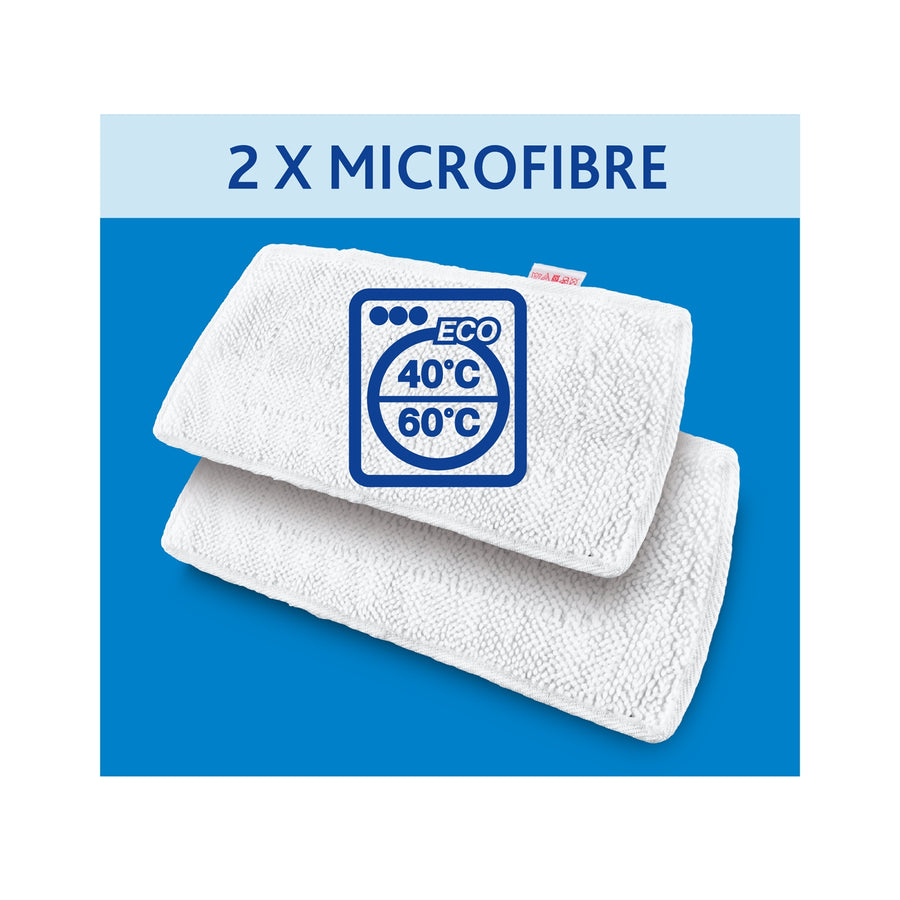Vileda 161717 Vileda ersättningsmatta Refill Microfibre för Vileda Steam XXL Mop 2 PCS Pack