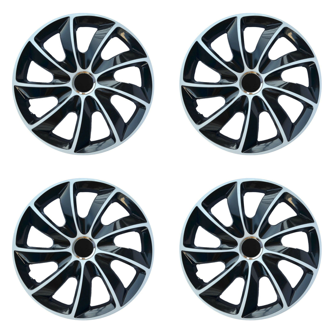 Universal navkapslar 14" STIG Extra vit/svart 4 st