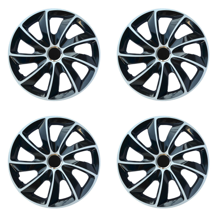 Universal navkapslar 14" STIG Extra vit/svart 4 st