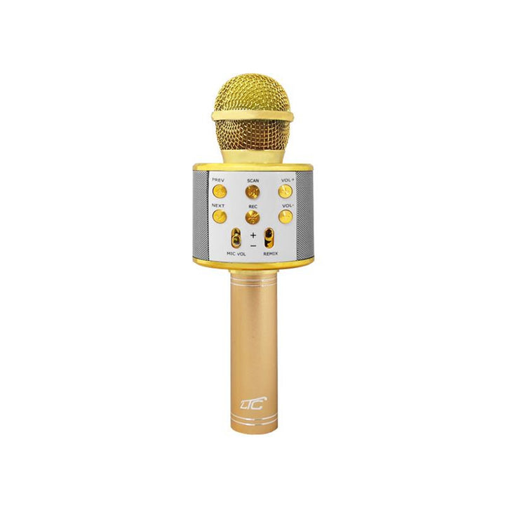 LTC MIC100 Trådlös Bluetooth-Mikrofon Med Högtalare Karoke Handhållen Mikrofon 5W (Guld)