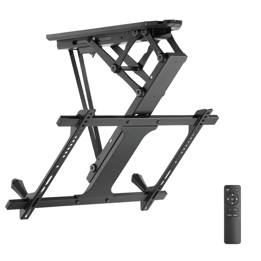 Elektriskt takfäste för TV, för lutande väggar 32"-70" 35 kg max fjärrkontroll Maclean MC-880 max VESA 600x411