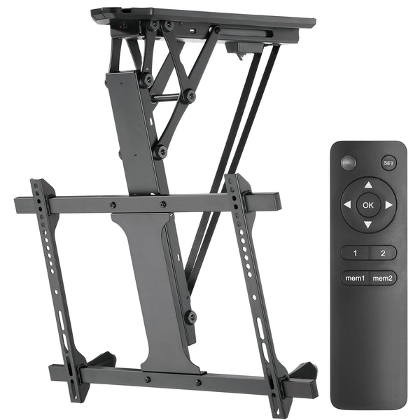 Elektriskt takfäste för TV, för lutande väggar 32"-70" 35 kg max fjärrkontroll Maclean MC-880 max VESA 600x411
