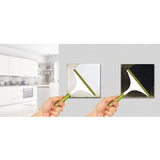 Maclean Energy MCE701W Touch-ljusbrytare, enkel, glas, vit med fyrkantig knapp, mått 86x86mm, med knappbelysning