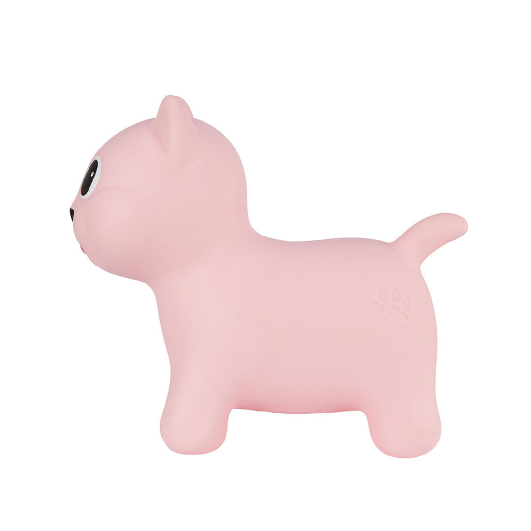 Pink Tootina kitty - uppblåsbar hoppleksak för barn