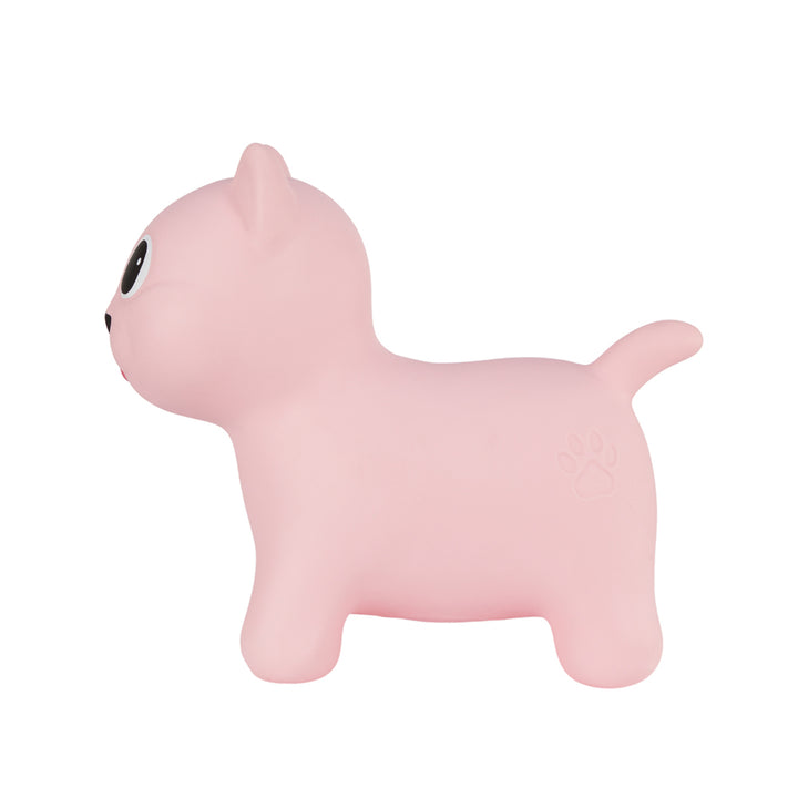 Pink Tootina kitty - uppblåsbar hoppleksak för barn