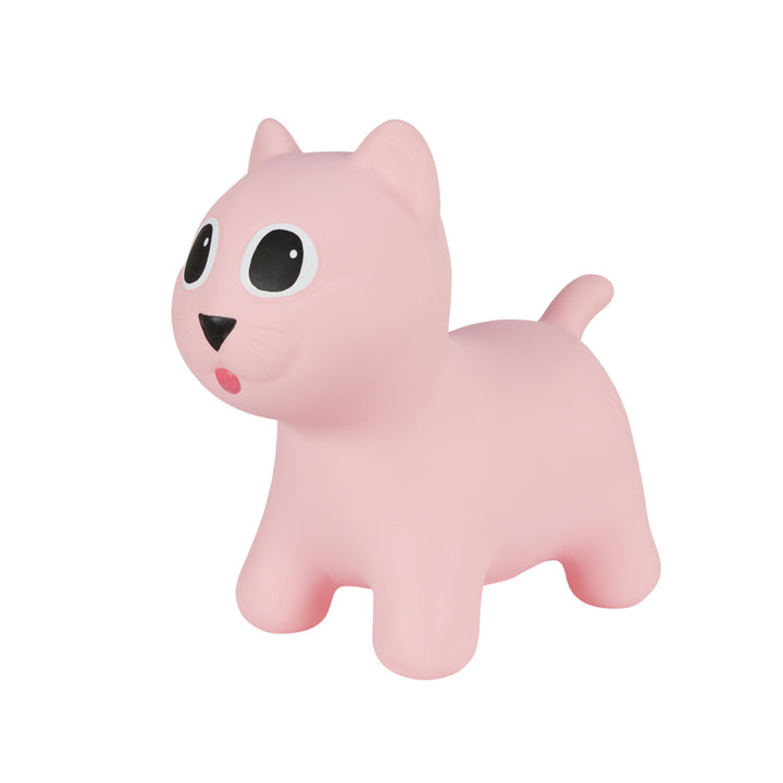 Pink Tootina kitty - uppblåsbar hoppleksak för barn