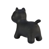 Gummitratt för barn Hoppimals med pump - svart katt