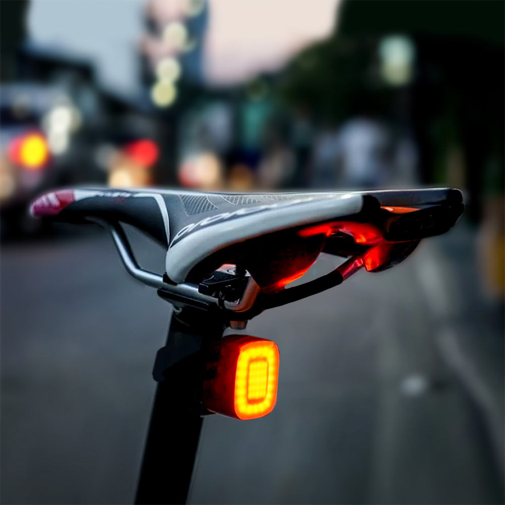 Maclean MCE355 Bike Bakljus Bakljus COB LED-ljus 125 lumen USB uppladdningsbart batteri 3 blinkande lägen IP44 Vattentät