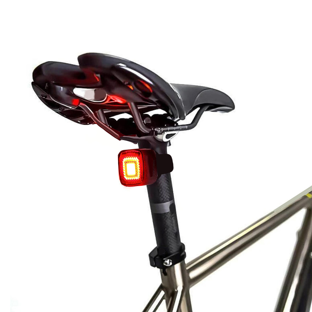 Maclean MCE355 Bike Bakljus Bakljus COB LED-ljus 125 lumen USB uppladdningsbart batteri 3 blinkande lägen IP44 Vattentät