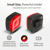 Maclean MCE355 Bike Bakljus Bakljus COB LED-ljus 125 lumen USB uppladdningsbart batteri 3 blinkande lägen IP44 Vattentät