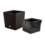 Blomkruka med insats Rato Low DRTS400L-440U - mörkbrun