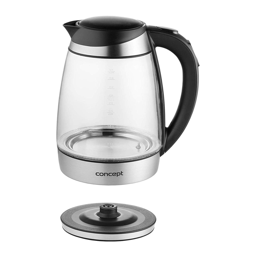 Vattenkokare i glas 1,7 l med temperaturreglering Concept RK4120