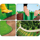 Vattentät och flexibel korrugerad trädgårdskant 10cm x 9m Cellfast Green