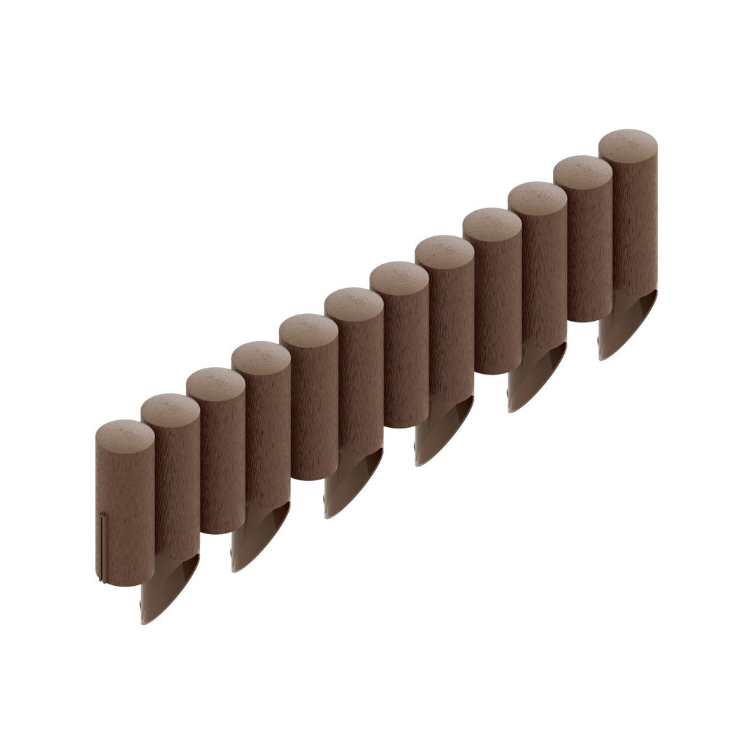 Garden Palisade Edging Border Gräskanten Gräskanten Trästruktur UV Frost Resistant 23.5cm