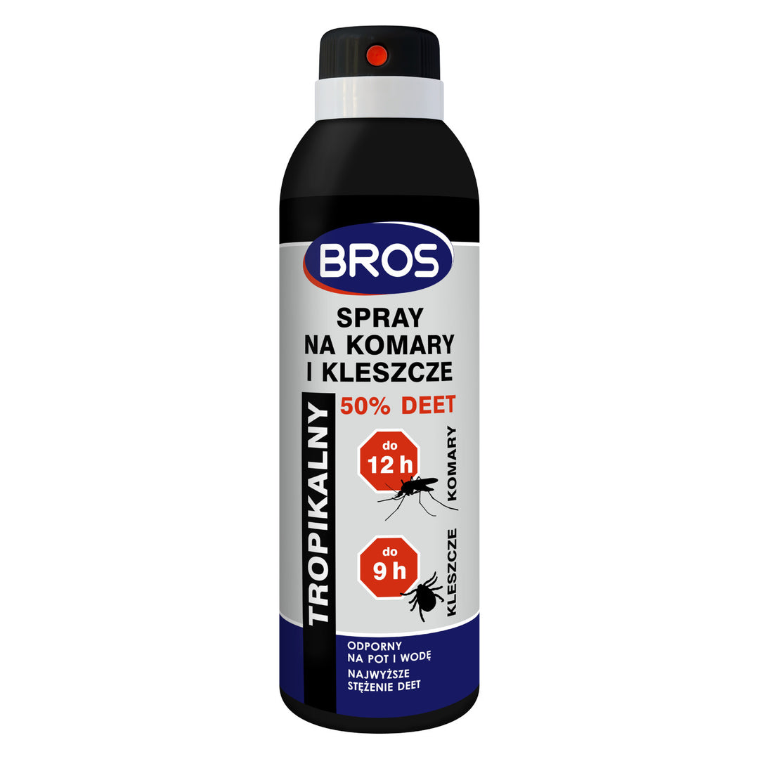 Bros 1760 Mygga, fästing och flugor spray 50% DEET Bros 180ml mygga, fästing och flugor repellent spray