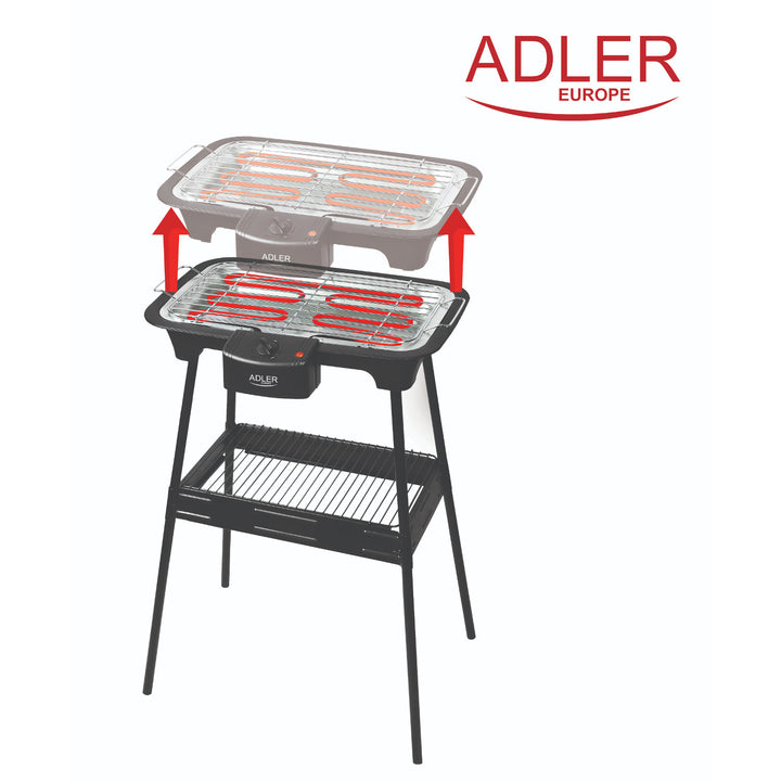 Elgrill med trädgårdsställ Adler AD 6602