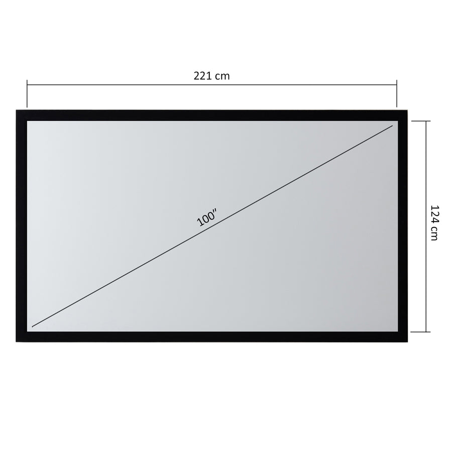 Projektionsduk med ram 100" (16:9) Maclean MC-921