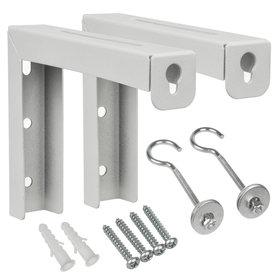 Maclean MC-923 Set med 2 hängare för projektionsskärmar, max. belastning 25 kg (för set), stål
