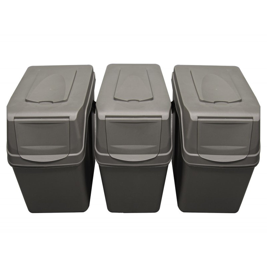Sats med segregeringskorgar Sortibox 3x25L ISWB25S3-405U - grå