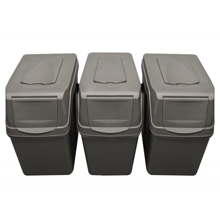 Sats med segregeringskorgar Sortibox 3x25L ISWB25S3-405U - grå