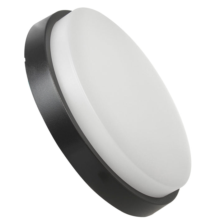 Maclean Energy MCE342 GR LED vägg- och taklampa 1100lm 15W IP54 grå, naturvit (4000K)
