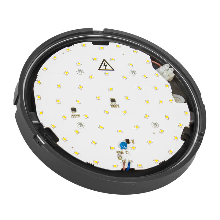Maclean Energy MCE342 GR LED vägg- och taklampa 1100lm 15W IP54 grå, naturvit (4000K)
