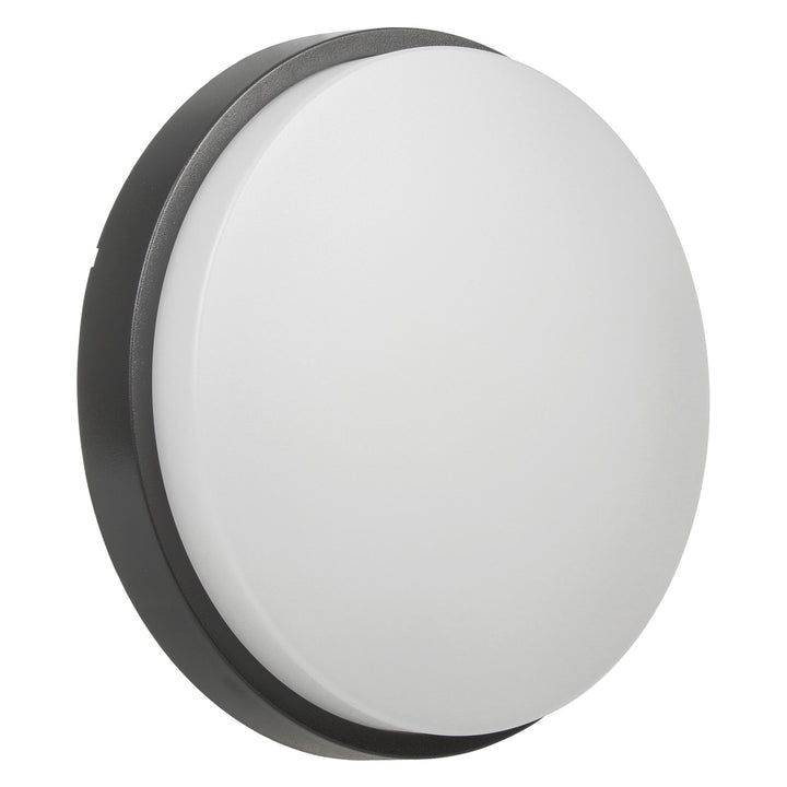Maclean Energy MCE342 GR LED vägg- och taklampa 1100lm 15W IP54 grå, naturvit (4000K)