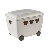 Stor förvaringslåda Container Leksaker Hjul 55L Teddy Bear Doll Barnrum