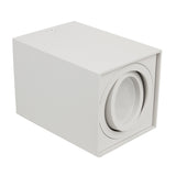 Halogen spotlight GU10 MCE426 W, 80x80x115mm, fyrkantig, aluminium, färg vit