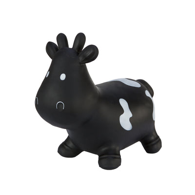 Vit ko-gummiströja enorm och unik kul när du hoppar med Hoppimals luftpump