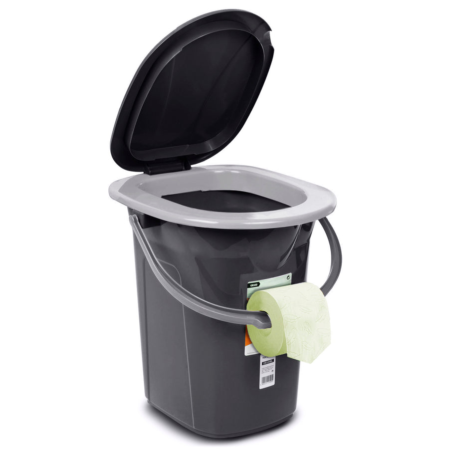 Portabel toaletthink wc 19l grönblå gb320 ag