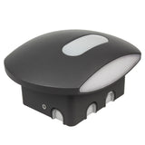 Maclean Energy MCE366 - PC+ALU, 20W (1600lm) neutralvit 4000K IP65 grå LED-vägglampa med PIR-sensor