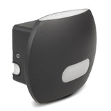 Maclean Energy MCE366 - PC+ALU, 20W (1600lm) neutralvit 4000K IP65 grå LED-vägglampa med PIR-sensor
