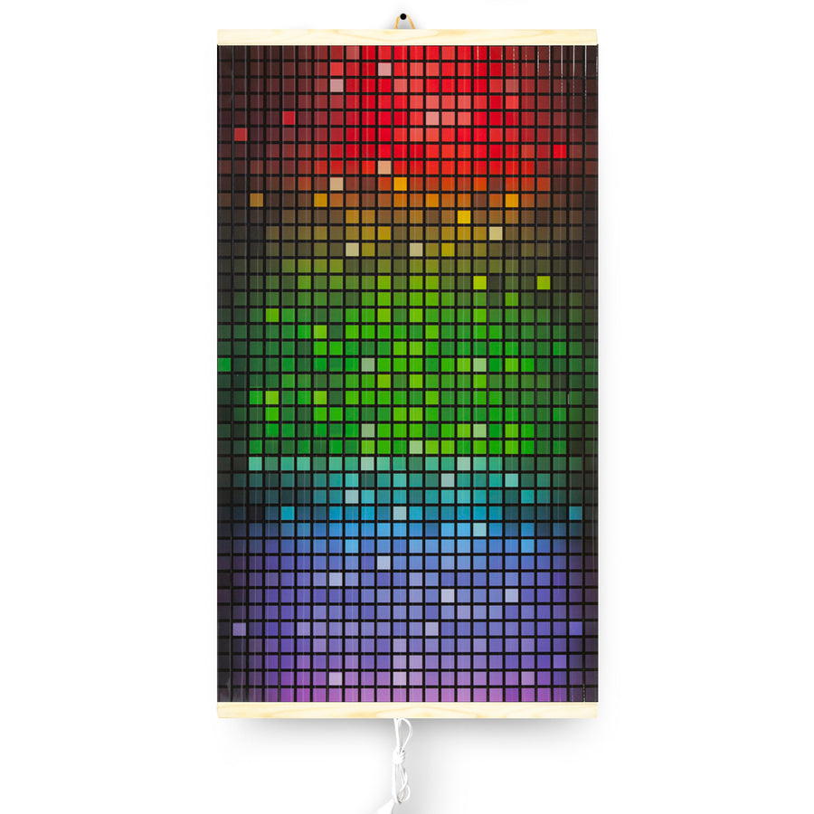 Infraröd värmare - flexibel värmepanel 430W TRIO mönster 4 mosaik, mått 100x57cm med regulator