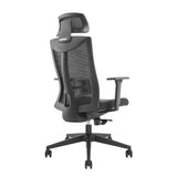 Ergo Office ER-414 Ergonomisk Kontorsstol Med Hjul Och Svankstöd Vridstol Höjdjusterbar Lutningsfunktion På Ryggstödet Skrivbordsstol Lastbar Upp Till 150 kg