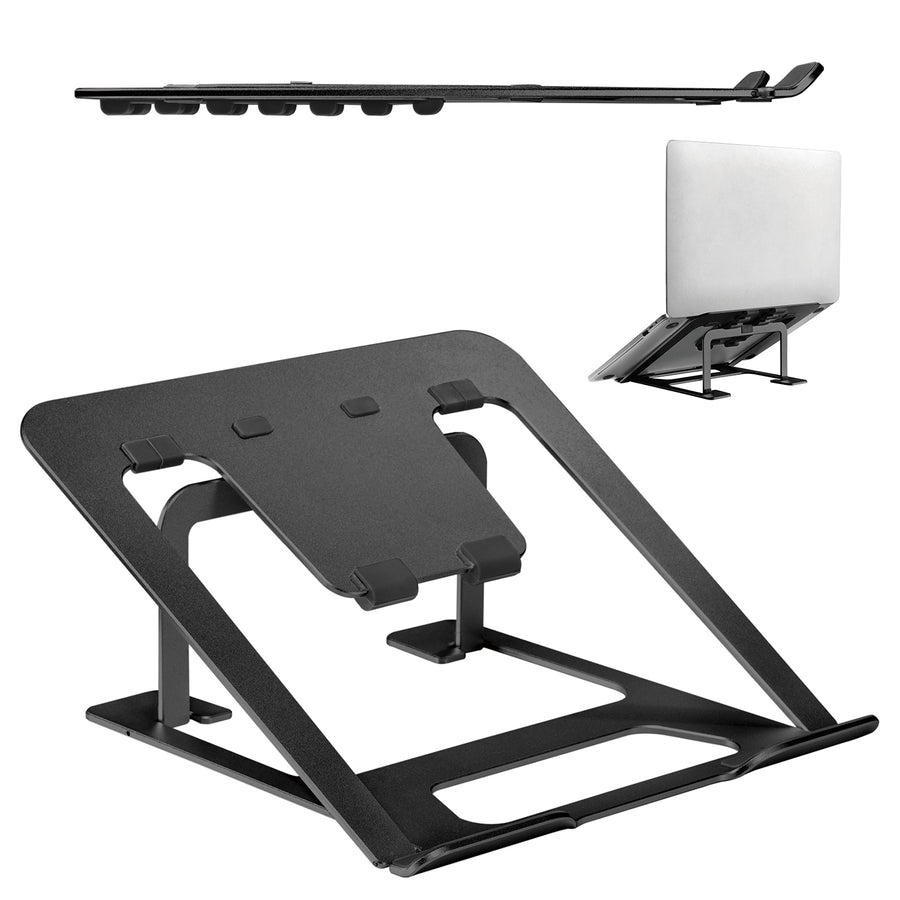Ergo Office ER-416B Hopfällbart Bärbar Datorstativ I Aluminium För 11-15'' Bärbara Datorer 6 Nivåer Av Höjdjustering Bärbart Halkfritt Fäste Ultratu I Aluminium För 11-15'' Bärbara Datorer 6 Nivåer Av Höjdjustering Bärbart Halkfritt Fäste Ultratunnt