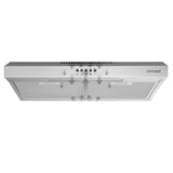 Huv 60cm Concept OPP1260ss med en kapacitet på 135 m3 / timme